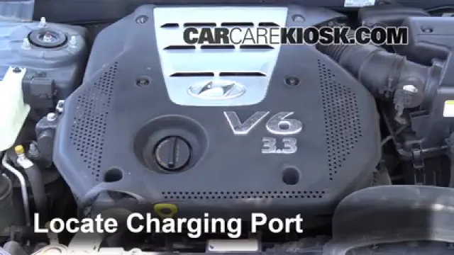2006 Hyundai Sonata LX 3.3L V6 Air Conditioner Recharge Freon